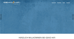 Desktop Screenshot of geko-hifi.de