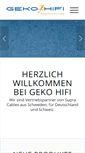 Mobile Screenshot of geko-hifi.de