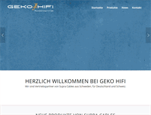 Tablet Screenshot of geko-hifi.de
